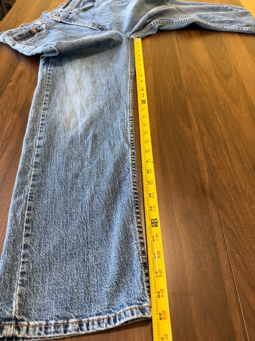 Levi Mens Jeans Medium Wash Blue 36x30 - Picture 13 of 15